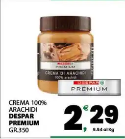 Eurospar Crema 100% arachidi Despar Premium offerta