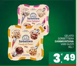 Eurospar GELATO SORBETTIERA SAMMONTANA offerta