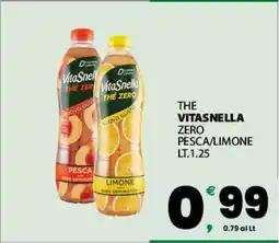 Eurospar THE VITASNELLA ZERO PESCA/LIMONE offerta