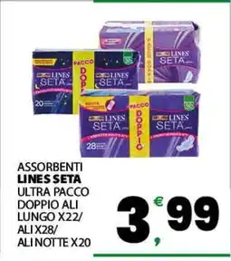 Eurospar ASSORBENTI LINES SETA offerta