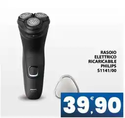 Eurospar RASOIO ELETTRICO RICARICABILE PHILIPS S1141/00 offerta