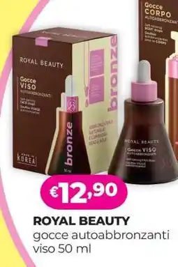 Acqua & Sapone ROYAL BEAUTY gocce autoabbronzanti viso 50 ml offerta