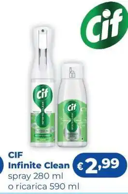 Acqua & Sapone Cif infinite clean offerta