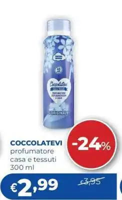 Acqua & Sapone COCCOLATEVI profumatore casa e tessuti 300 ml offerta