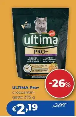 Acqua & Sapone ULTIMA Pro+ croccantini gatto 375 g offerta