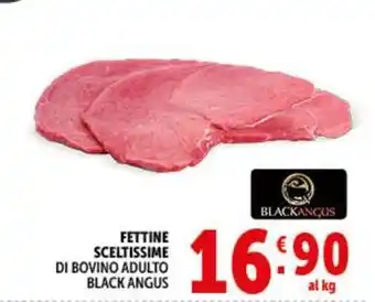 Fettine sceltissime di bovino adulto black angus