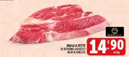 Deco Supermercati Reale a fette di bovino adulto black angus offerta