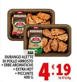 Deco Supermercati Aia durango alette di pollo arrosto offerta