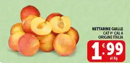 Deco Supermercati Nettarine gialle offerta