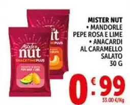 Deco Supermercati Mister nut mandorle pepe rosa e lime offerta