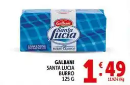 Deco Supermercati Galbani santa lucia burro offerta