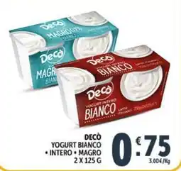 Deco Supermercati Deco yogurt bianco offerta