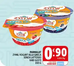 Deco Supermercati Parmalat zymil yogurt alla greca offerta