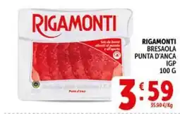 Deco Supermercati Rigamonti bresaola punta d'anca offerta