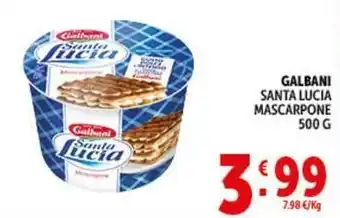Deco Supermercati Galbani santa lucia mascarpone offerta