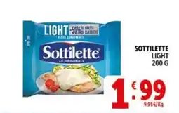 Deco Supermercati Sottilette light offerta