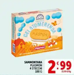 Deco Supermercati Sammontana plasmon 4 stecchi offerta