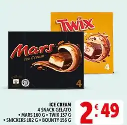 Deco Supermercati Ice cream 4 snack gelato offerta