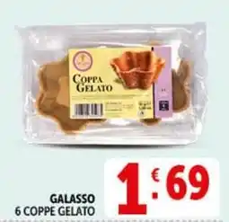 Deco Supermercati Galasso 6 coppe gelato offerta