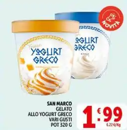 Deco Supermercati San marco gelato allo yogurt greco offerta