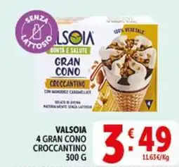 Deco Supermercati Valsoia 4 gran cono croccantino offerta
