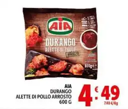 Deco Supermercati Aia durango alette di pollo arrosto offerta