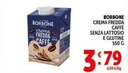 Deco Supermercati Borbone crema fredda caffè senza lattosio e glutine offerta