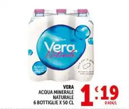 Deco Supermercati Vera acqua minerale naturale offerta
