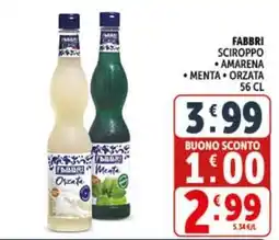 Deco Supermercati Fabbri sciroppo offerta