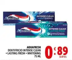 Deco Supermercati Aquafresh dentifricio intense clean offerta