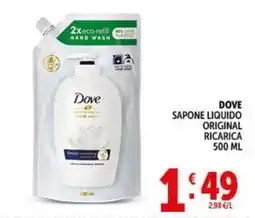 Deco Supermercati Dove sapone liquido original ricarica offerta