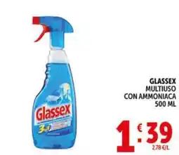 Deco Supermercati Glassex multiuso con ammoniaca offerta