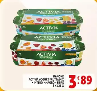 Deco Supermercati Danone activia yogurt frutta mix offerta