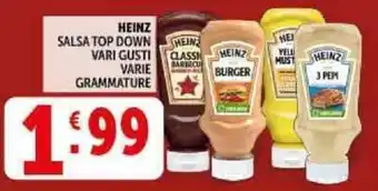 Deco Supermercati Heinz salsa top down offerta