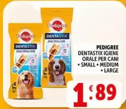 Deco Supermercati Pedigree dentastix igiene orale per cani offerta
