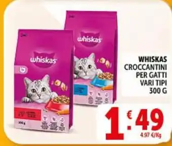 Deco Supermercati Whiskas croccantini per gatti offerta