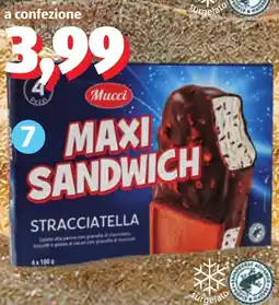 ALDI Mucci maxi sandwich stracciatella offerta