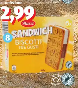 ALDI Mucci biscotti gelato tre gusti offerta