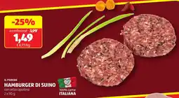 ALDI Il podere hamburger di suino offerta