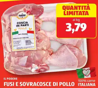 ALDI Il podere fusi e sovracosce di pollo offerta