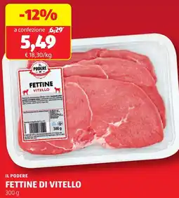 ALDI Il podere fettine di vitello offerta