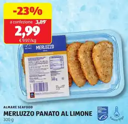 ALDI Almare seafood merluzzo panato al limone offerta