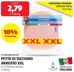 ALDI Il tagliere del re petto di tacchino arrosto xxl offerta