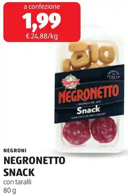ALDI Negroni negronetto snack offerta