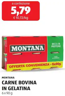 ALDI Montana carne bovina in gelatina offerta