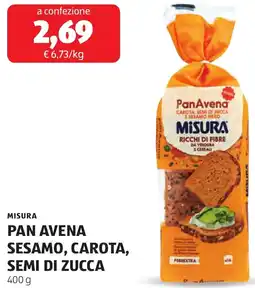 ALDI Misura pan avena sesamo, carota, semi di zucca offerta