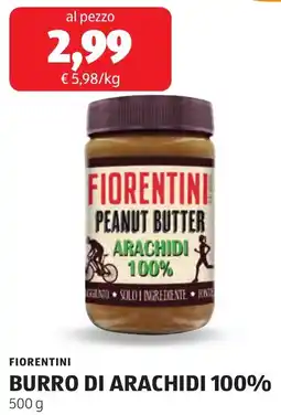 ALDI Fiorentini burro di arachidi 100% offerta