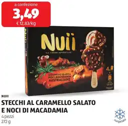 ALDI Nuii stecchi al caramello salato e noci di macadamia offerta