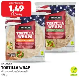 ALDI American tortilla wrap offerta