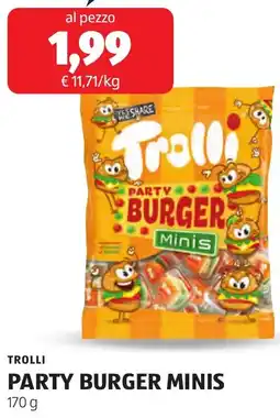 ALDI Trolli party burger minis offerta